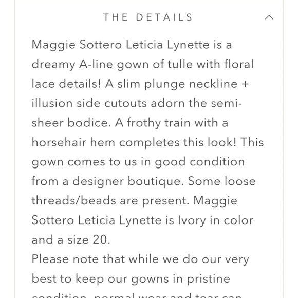 Maggie Sottero Leticia Lynette size 6 Wedding Dress Princess Style - Picture 12 of 12